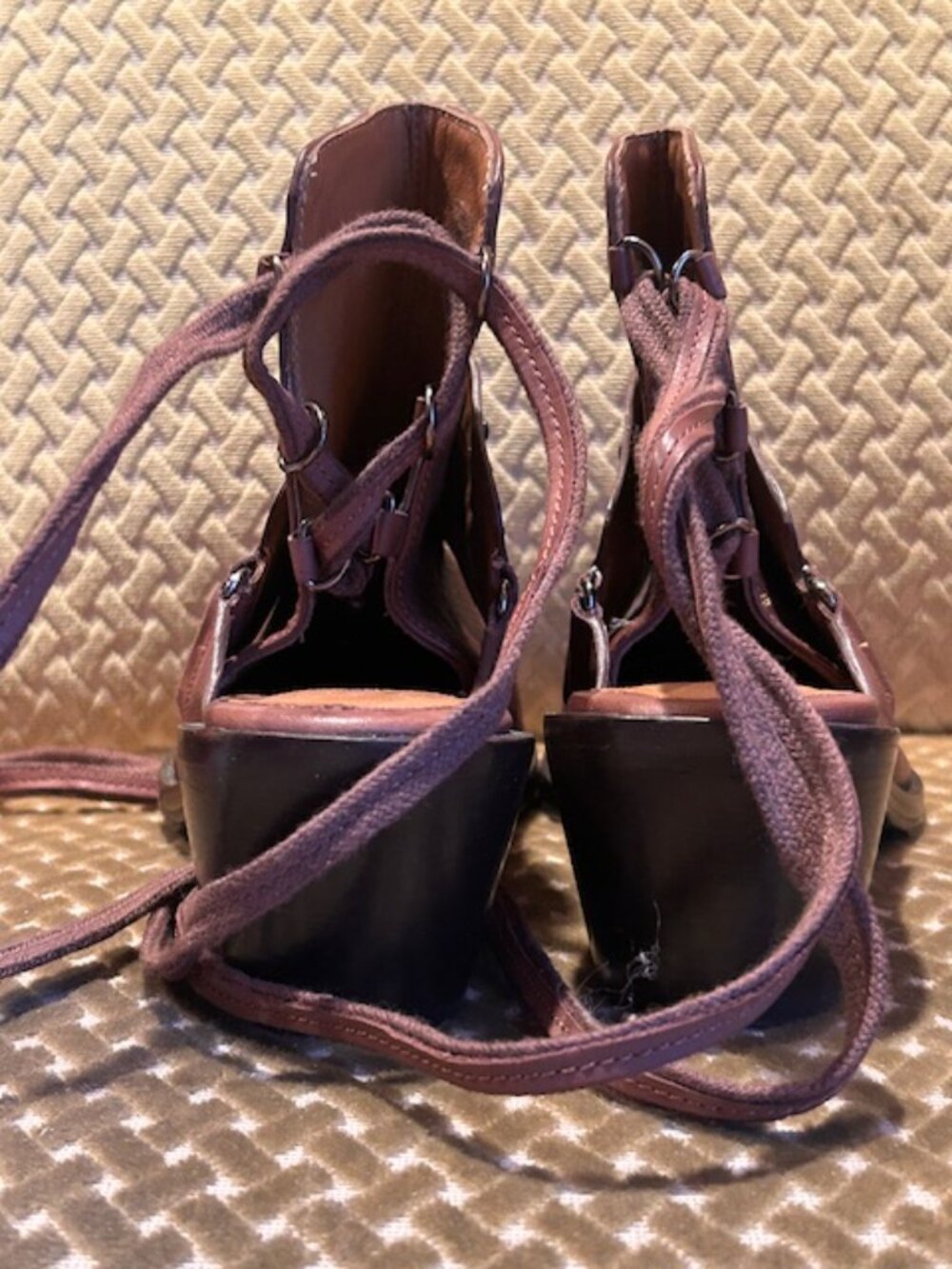 Free People Lush Brown Chocolate Leather Studded Rory Studded Shoe Boots NEW - Picture 14 of 16